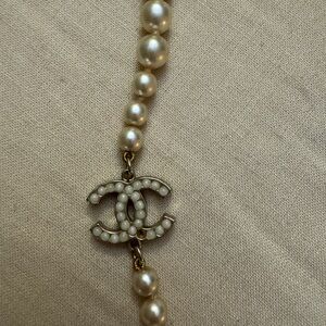 Authentic Chanel Graduated Pearl long necklace